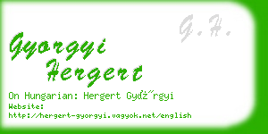 gyorgyi hergert business card